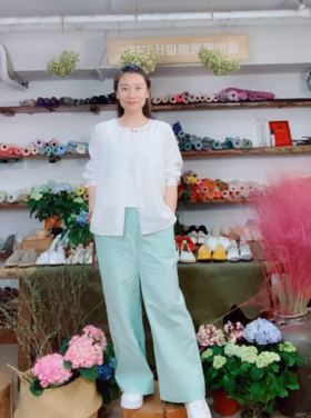 【线上专属】圆领衬衫（22710243-柔白）