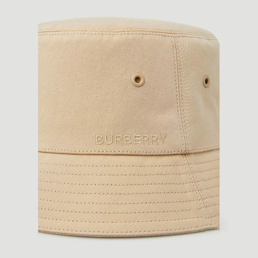 BURBERRY 博柏利 绣标装饰棉质渔夫帽 男士渔夫帽 驼色 8048770 A1366 商品图2