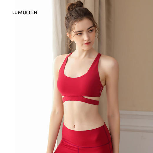 LUM19167露檬新款瑜伽背心运动BRA（含胸垫） 商品图4