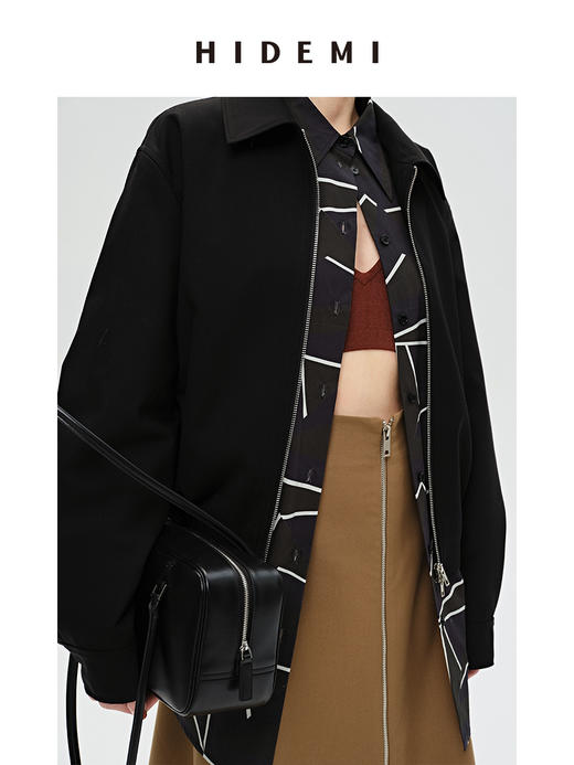 HIDEMI 简约拉链设计感夹克外套 商品图4