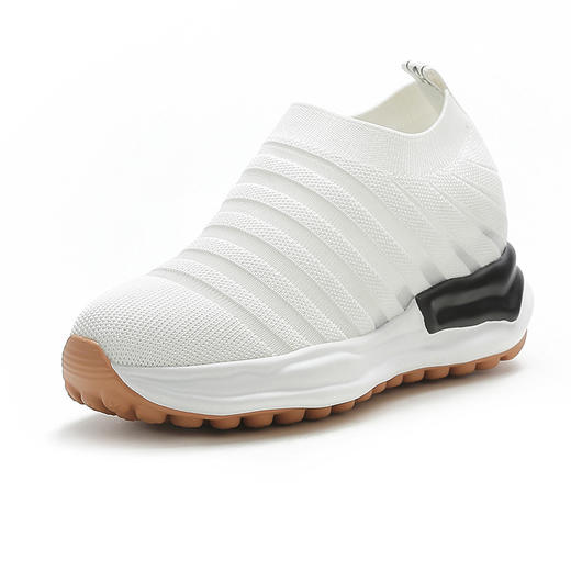 2022新款夏季内松糕跟透气网鞋小白鞋女学生鞋 AM1681 商品图4