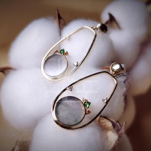 【轻舞】设计款翡翠耳坠 商品图13