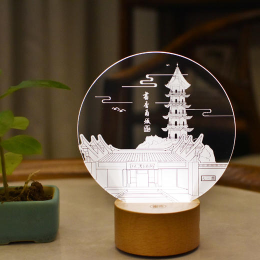 羽诗制造出品 宁波书香甬城小夜灯 商品图2