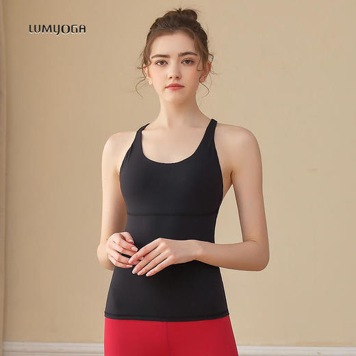 LUM29721露檬新款瑜伽运动背心（含胸垫） 商品图8