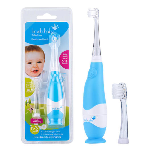 英国进口brush-baby百刷宝贝婴幼儿电动牙刷1-3岁宝宝牙刷防水智能 商品图7