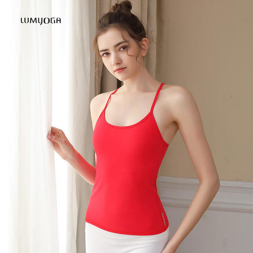 LUM29722露檬新款瑜伽运动背心（含胸垫） 商品图4
