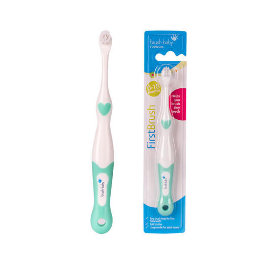 brush-baby百刷宝贝英国进口乳齿清洁宝宝乳牙训练0-18个月辅助牙刷和套装 商品图8