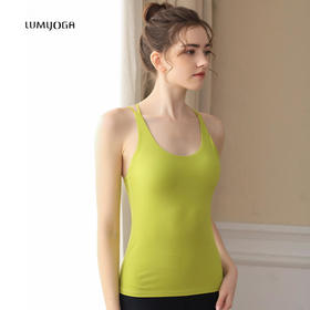 LUM29723露檬新款瑜伽运动背心（含胸垫）