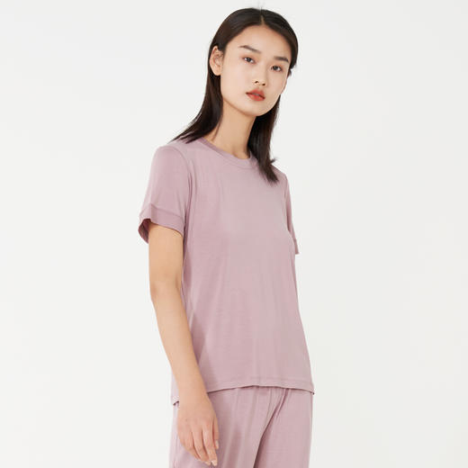 【鸥都】男女蚕丝圆领家居套服 商品图5