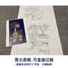 【大彩图】郎世宁工笔画白描底稿《平安富贵图》花瓶临摹勾线高清打印稿LS18 商品缩略图1