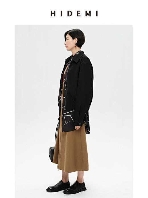 HIDEMI 简约拉链设计感夹克外套 商品图3