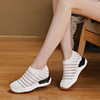 2022新款夏季内松糕跟透气网鞋小白鞋女学生鞋 AM1681 商品缩略图3
