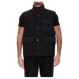 BURBERRY 博柏利 菱形绗缝温控背心 男士棉马甲 黑色 8049783 A1189