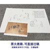 【大彩图】郎世宁横幅工笔画白描底稿《八骏图神品》骏马临摹勾线高清打印稿LS12 商品缩略图1
