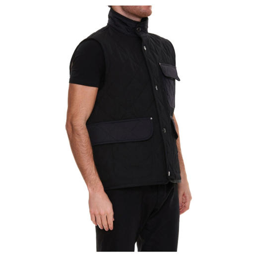 BURBERRY 博柏利 菱形绗缝温控背心 男士棉马甲 黑色 8049783 A1189 商品图1