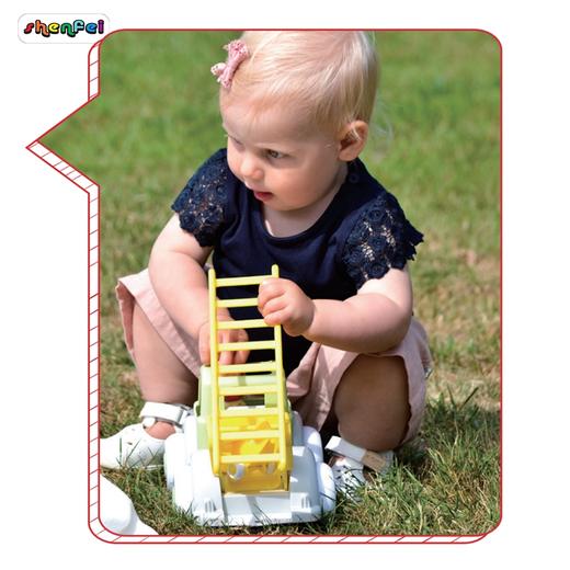 瑞典ViKingToys儿童趣味仿真绿色环保推土车翻斗车消防车模型男孩 商品图4