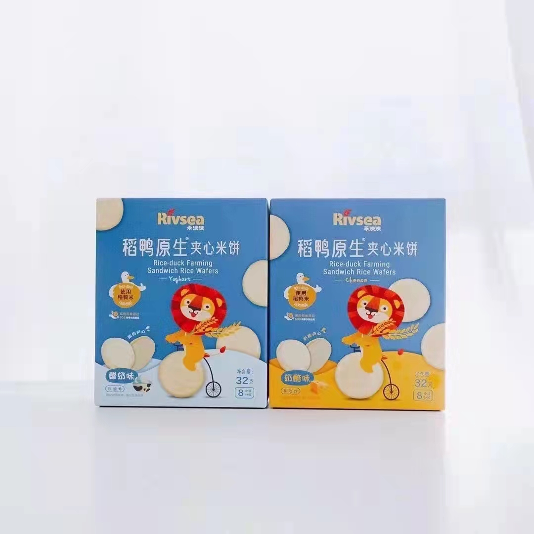 禾泱泱稻鸭原生夹心米饼32g（两种口味）
