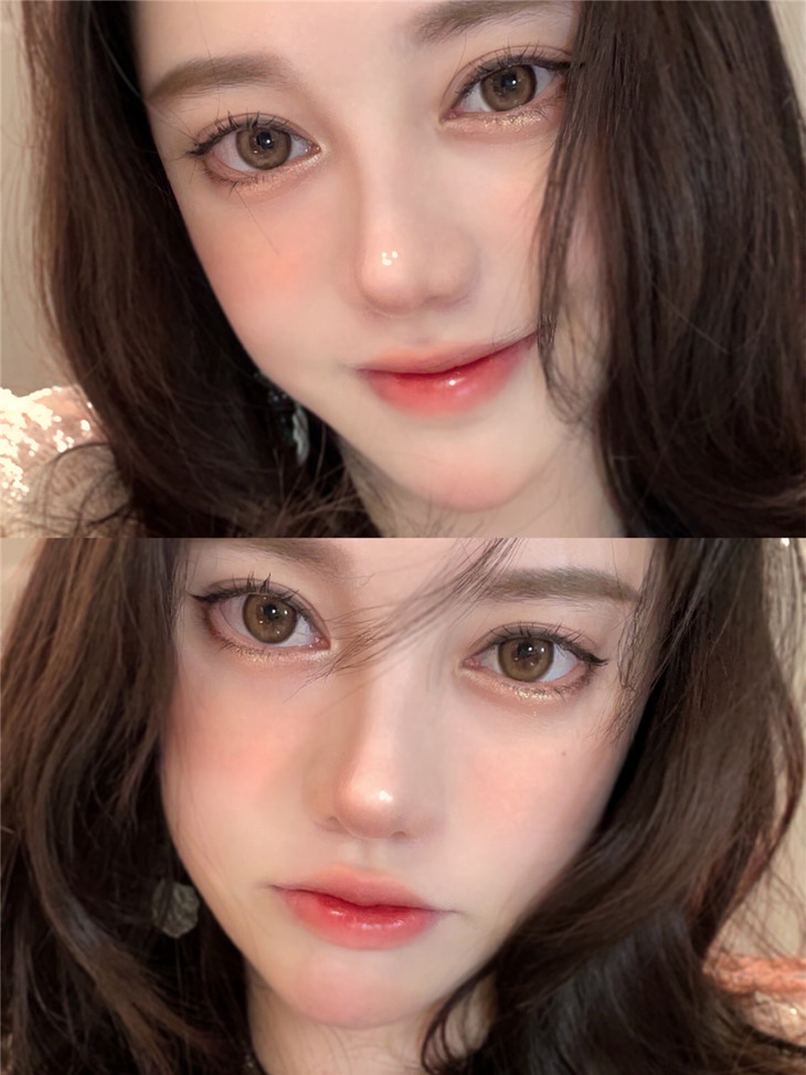 KIRAFAIRY年抛隐形眼镜 浅瞳蛋奶14.2mm 1副/2片-VVCON美瞳网12