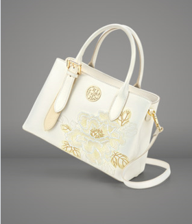 中国风中年妈妈包，婆婆刺绣牛皮旗袍包TX-P120436