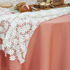 蕾丝雏菊棉质蕾丝双层圆桌布 商品缩略图3