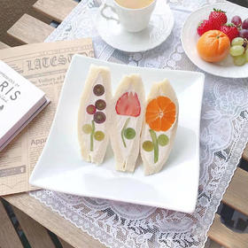 轻松做火遍ins的田园风花卉三明治