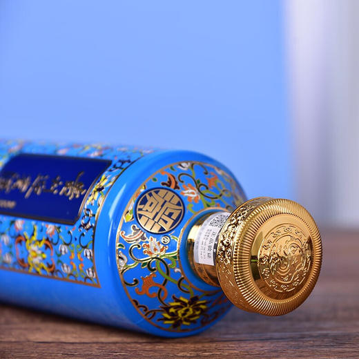 贵州迎宾酒 酱香壹号 珐琅彩蓝 53度酱香型白酒 礼盒500ML*1瓶/2瓶/6瓶 商品图1