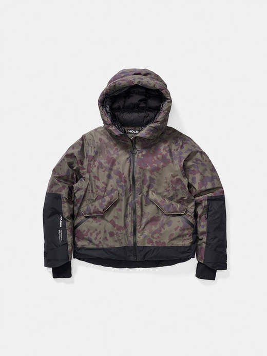 Holden - Cropped Down Alpine Jacket - Vintage Army Camo/Black - 女装 - 滑雪夹克 - 迷彩 商品图3