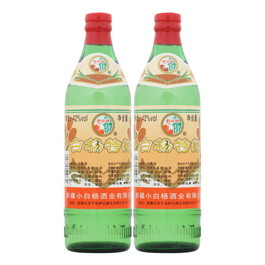 [白酒]新疆小白杨42度500ml白杨特曲浓香型 商品图4
