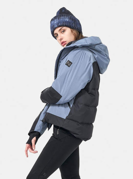 Holden - Cropped Down Alpine Jacket - China Blue/Black - 女装 - 滑雪夹克 - 蓝色/黑色 商品图1