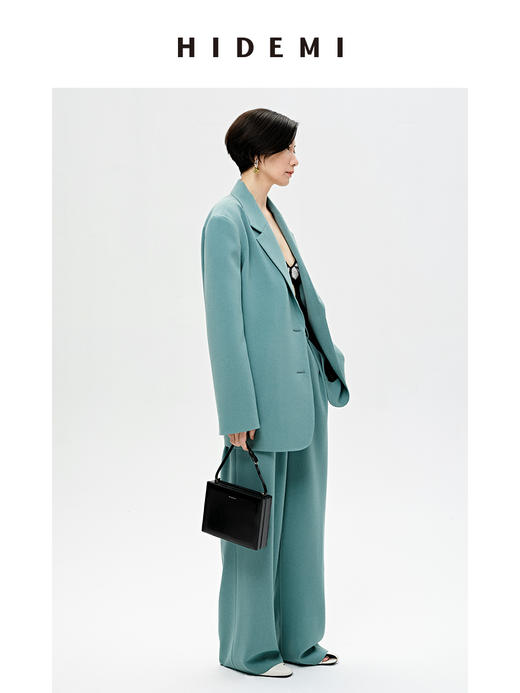 HIDEMI 氧气绿垂顺醋酸西装套装 商品图3