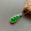 高冰种阳绿翡翠福豆18k白金钻石镶嵌 商品缩略图1