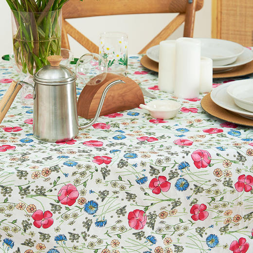 春意阑珊萝莉边碎花桌布 商品图3