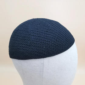 手工线帽，8股纱线钩织，浅帽子