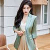 MGG-JZ-707 绿色新款气质通勤小西装工作服修身一粒扣韩版女士外套 商品缩略图3