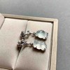 高冰种翡翠金鱼金玉满堂耳坠18k白金钻石蓝宝石镶嵌 商品缩略图7
