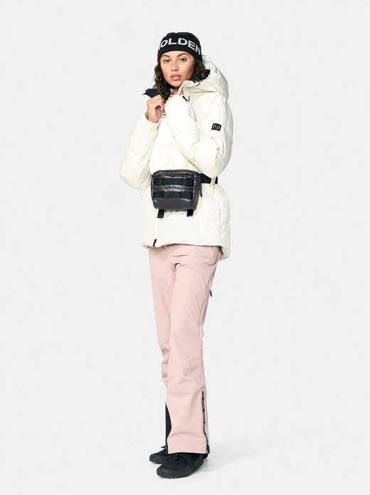 Holden - Belted Down Jacket - Pearl - 女装 - 滑雪夹克 - 白色 商品图1