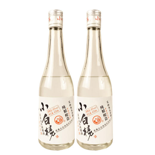 [白酒]新疆小白杨(白瓶)浓香白酒42度435ml 商品图0