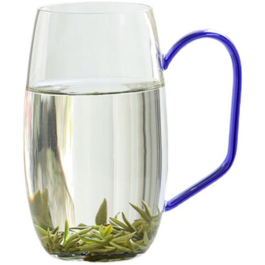 禾器 墨羽杯高硼硅耐高温幽蓝青绿成人家用玻璃办公水杯绿茶杯 商品图4