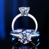 子佩集【琼花】S925银1克拉莫桑钻戒指【JHY-Z000306B】 商品缩略图3