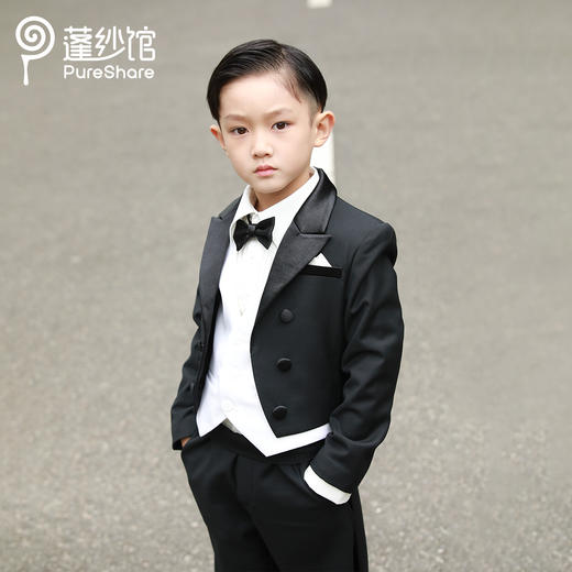 【非质量问题不退换】pureshare蓬纱馆 男童西装套装童装西服套装生日宴会走秀款-骑士西装 商品图3