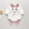 黛唯梵2022新款婴儿秋装衣服长袖0-3-4个月女宝宝三角爬服公主春季新生儿连体衣 商品缩略图2