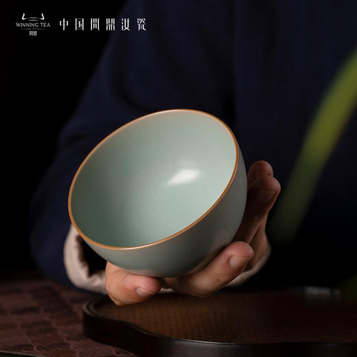 问鼎汝瓷复刻款天青观月杯（缺货） 商品图2