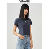 VIMAGE/纬漫纪夏季新款时尚潮流印花短袖t恤上衣V1702302 商品缩略图4