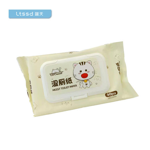 潮小喵洁厕湿巾S014（40片）【21002293】 商品图0