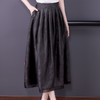 提花半身裙女春秋季新款2022a字百褶裙  KQL9133 商品缩略图1