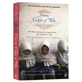 三杯茶 英文原版 Three Cups Of Tea 葛瑞格 摩顿森 英文版外国文学小说书 现货正版进口原版英语书籍