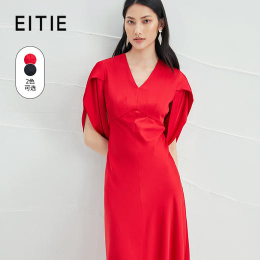 EITIE爱特爱夏季新款洋气气质高腰显瘦礼服连衣裙长裙6677304 商品图0