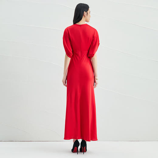 EITIE爱特爱夏季新款洋气气质高腰显瘦礼服连衣裙长裙6677304 商品图4