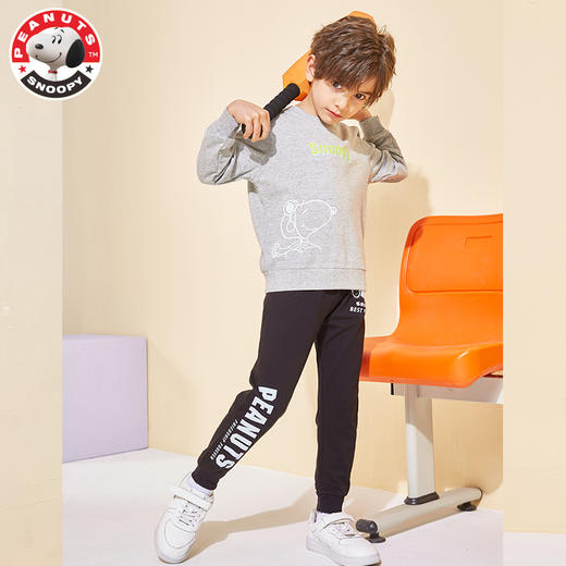 史努比春季男女童卫衣长裤套装YC088 商品图3