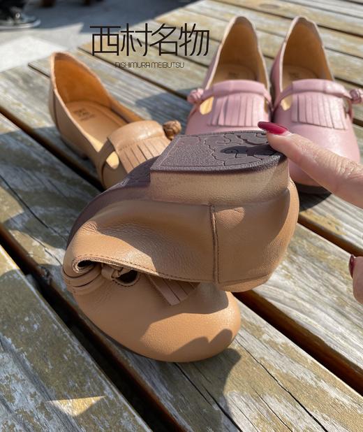 西村名物2022春季新款舒适豆豆鞋女一脚蹬单鞋软底休闲鞋子X22AE17271 商品图2
